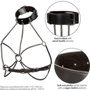 Euphoria Mehrketten-Halsbandgeschirr – Plus Size