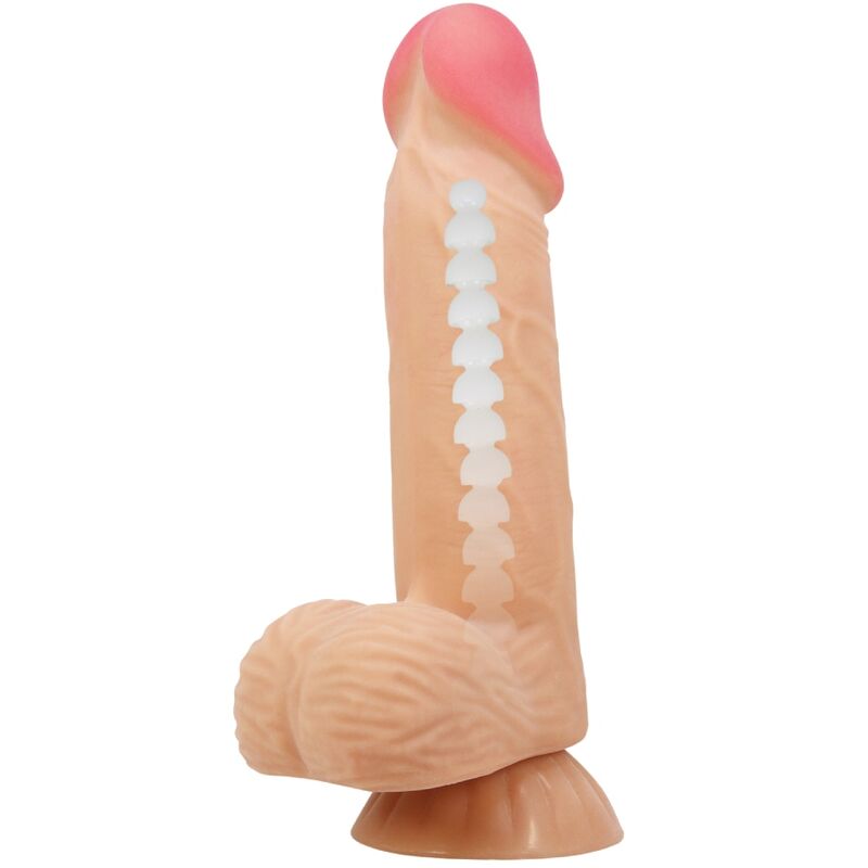 Sliding Skin Series – Realistischer Dildo mit Wärmefunktion und Saugfunktion – 20,6 cm – Bild 5