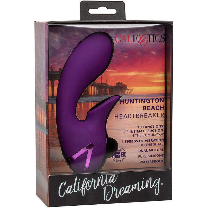 Huntington Beach Heartbreaker Stimulator & Sauger von California Dreaming – Lila – Bild 14