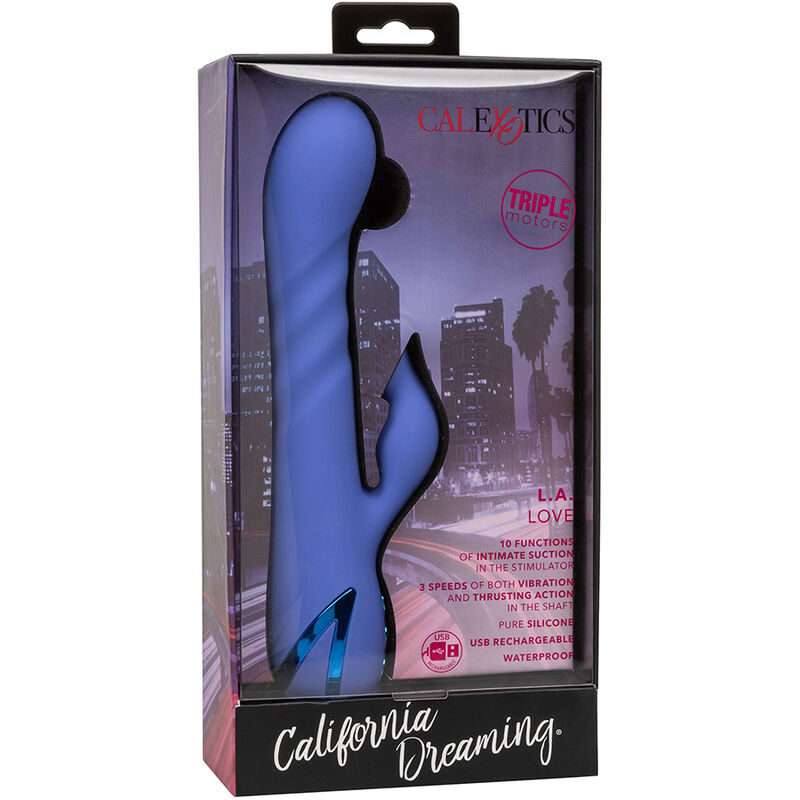 La Love Vibrator & Saugrohr von California Dreaming – Blau – Bild 13