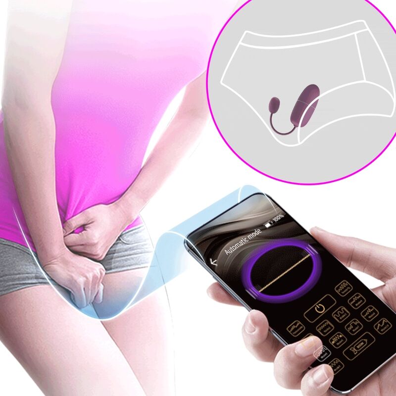 Nymph – Vibrierender Beckenbodentrainer mit App-Steuerung – Lila – Bild 9