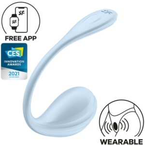 Smooth Petal G-Punkt – Klitorisstimulator mit App-Steuerung – Hellblau