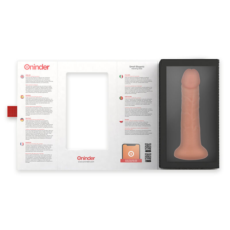 Bogotá – Vibrierender Dildo mit App-Steuerung – Natur – 17,5 cm – Ø 4 cm – Bild 4
