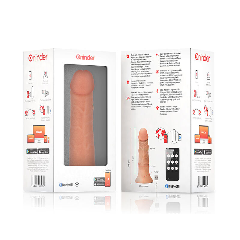 Bogotá – Vibrierender Dildo mit App-Steuerung – Natur – 17,5 cm – Ø 4 cm – Bild 7