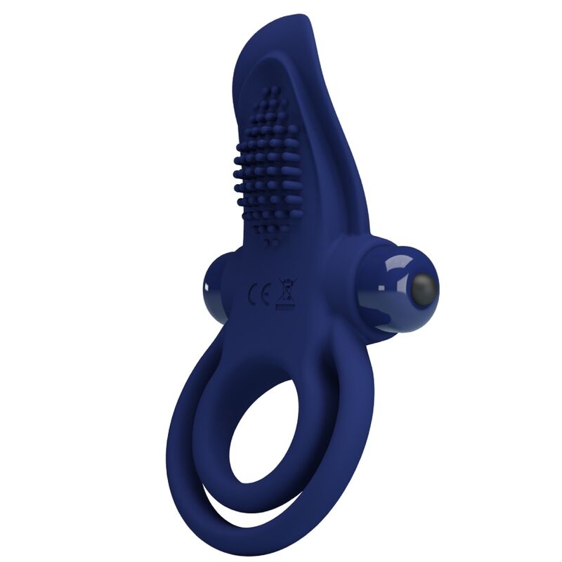 Bronson Doppelring Vibration – Vibrierender Penisring – Blau