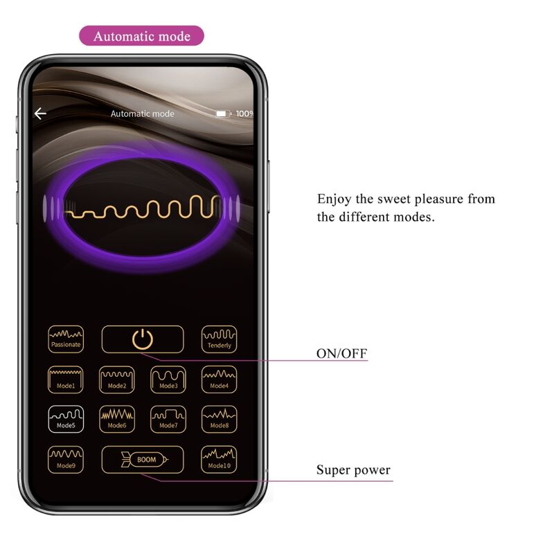 Hector Elektroschock – G-Punkt-Vibrator mit App-Steuerung – Violett – Bild 15
