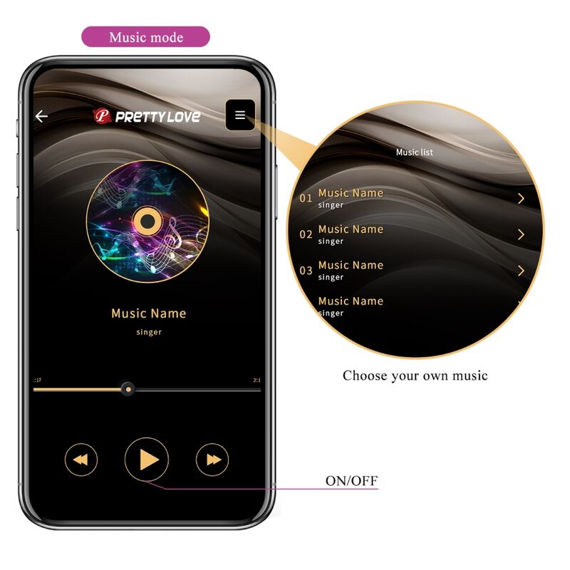 Hector Elektroschock – G-Punkt-Vibrator mit App-Steuerung – Violett – Bild 16