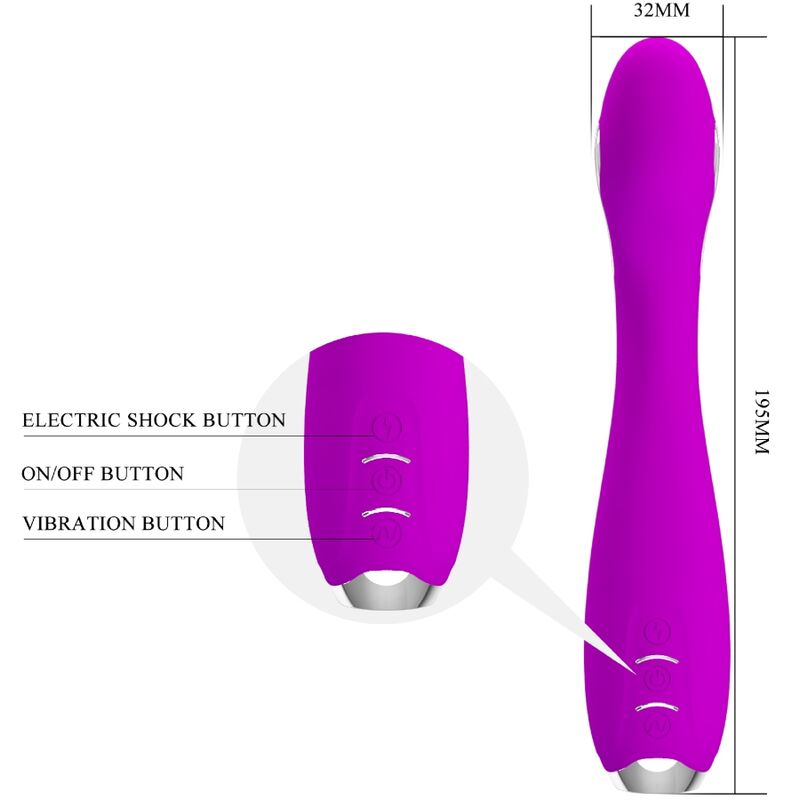 Hector Elektroschock – G-Punkt-Vibrator mit App-Steuerung – Violett – Bild 5