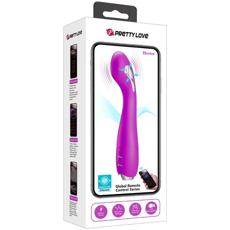 Hector Elektroschock – G-Punkt-Vibrator mit App-Steuerung – Violett – Bild 18