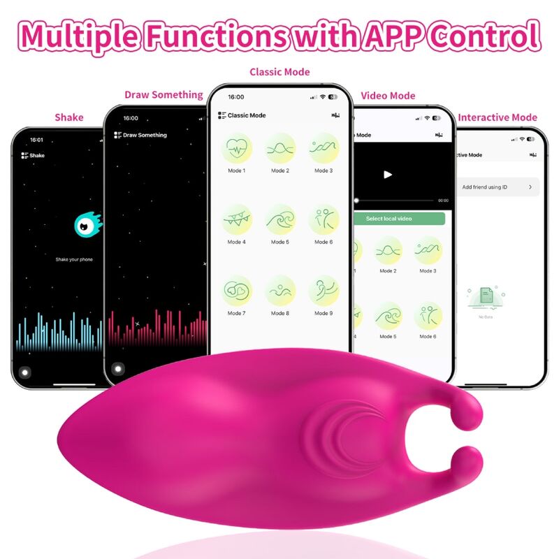 Honeybee Tragbares Höschen – G-Punkt-Vibrator mit App-Steuerung – Fuchsia – Bild 5