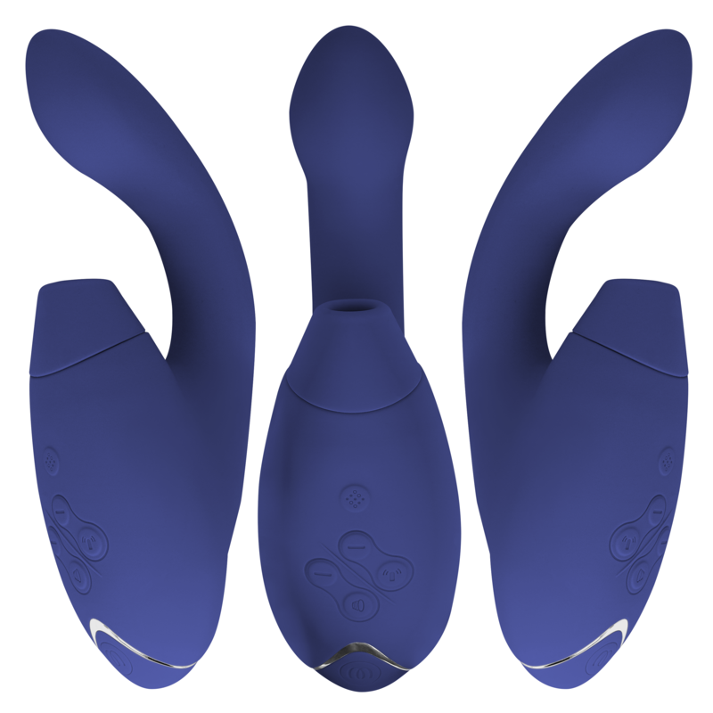 Duo 2 – Klitoris- und G-Punkt-Stimulator – Blau – Bild 2