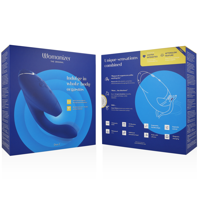 Duo 2 – Klitoris- und G-Punkt-Stimulator – Blau – Bild 7