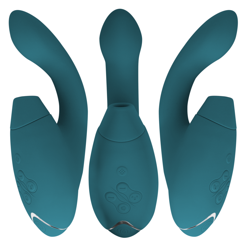 Duo 2 – Klitoris- und G-Punkt-Stimulator – Petrolblau – Bild 2