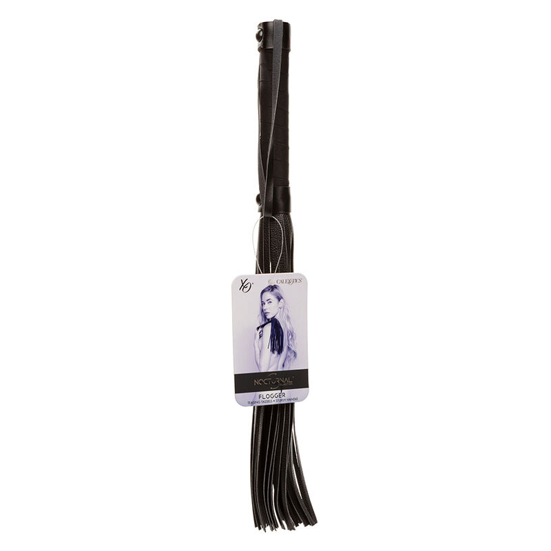 Nocturnal Flogger aus Leder – Schwarz – Bild 8