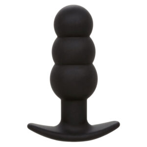 Rock Bottom Anal Plug mit Perlen 10 Vibrationen Silikon Schwarz
