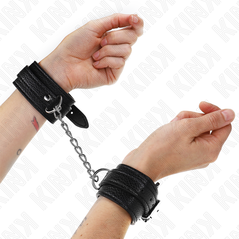 Handgelenkmanschetten – Schwarz – verstellbar – 20–28 cm × 5,4 cm