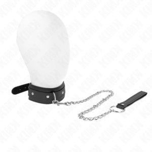 Halsband mit Leine – verstellbar – 38–49 cm × 5 cm