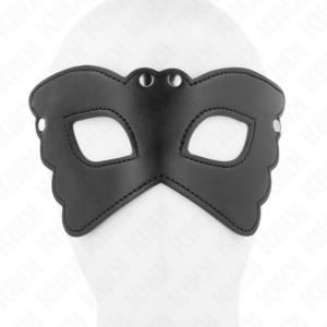 Fetischmaske – aus Kunstleder – 20 × 9 cm