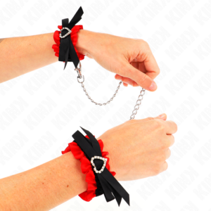 Handgelenkmanschetten – Rot – verstellbar – 22–35 cm