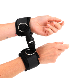 Handgelenkmanschetten – aus Neopren – Schwarz – verstellbar – 22–34 cm