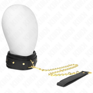 Halsband – aus Leder – Modell 1 – verstellbar – 37–54 cm × 3 cm
