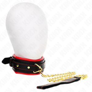 Halsband – aus Leder – Modell 2 – verstellbar – 37–54 cm × 3 cm