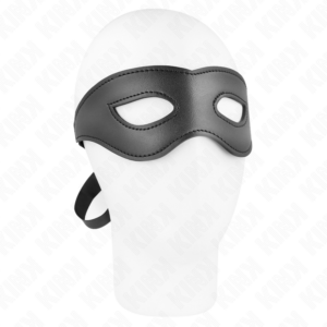 Fetischmaske – Modell 1, aus Kunstleder – 30 × 7 cm