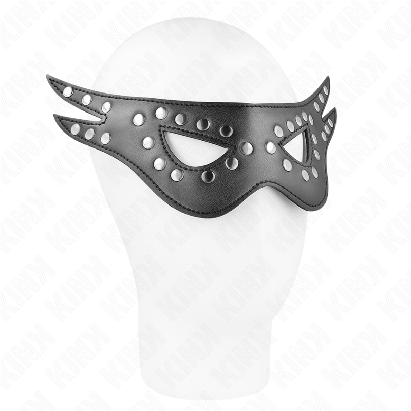 Fetischmaske – Modell 1, aus Kunstleder – 27 × 13 cm
