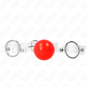 Ballknebel – Rot – Ball Ø 4 cm – verstellbar