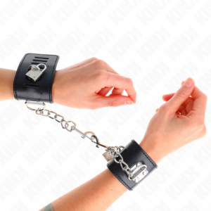 Handgelenkmanschetten – Schwarz – verstellbar – 16–23 cm × 5,5 cm