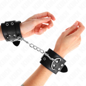 Handgelenkmanschetten – Schwarz – verstellbar – 19–26 cm