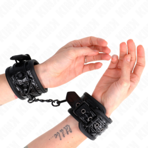 Handgelenkmanschetten – Schwarz – verstellbar – 17–26 cm × 5,5 cm