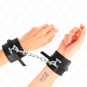 Handgelenkmanschetten – Schwarz – verstellbar – 14,5–21 cm × 6 cm