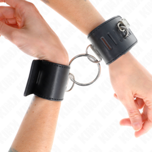 Handgelenkmanschetten – Schwarz – verstellbar – 16–23 cm × 5,5 cm