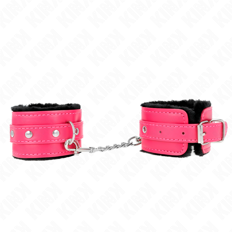 Plüsch-Handschellen – Schwarz – verstellbar – 17–29 cm × 6 cm – Bild 2