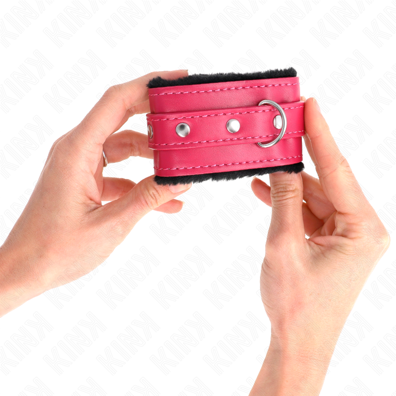 Plüsch-Handschellen – Schwarz – verstellbar – 17–29 cm × 6 cm – Bild 4