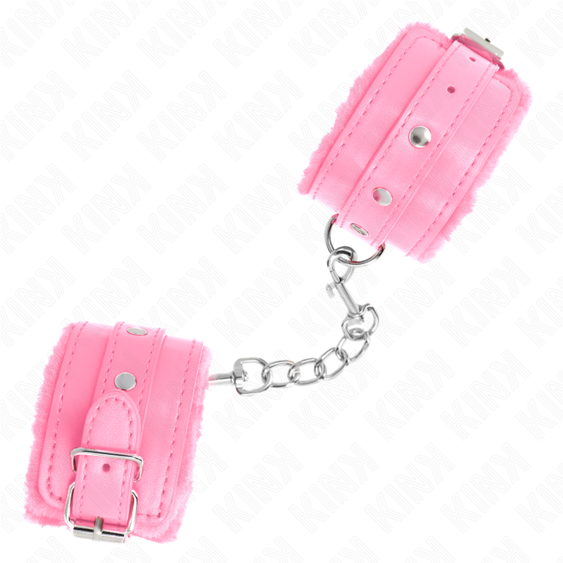 Plüsch-Handschellen – Rosa – verstellbar – 17–29 cm × 6 cm – Bild 4