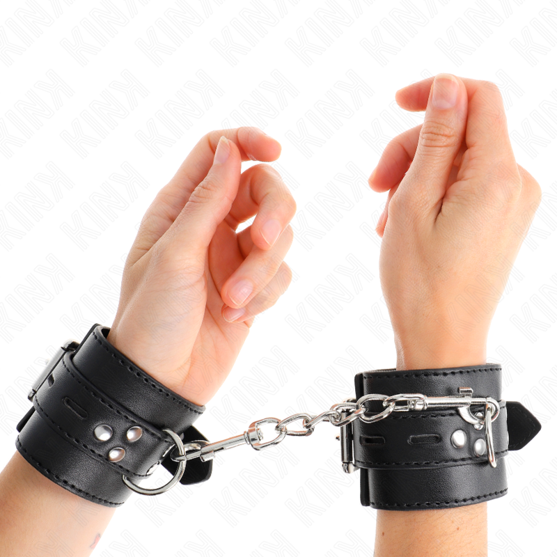 Handgelenkmanschetten – Schwarz – verstellbar – 17–28 cm × 6 cm