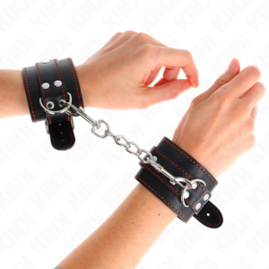 Handgelenkmanschetten – Schwarz – verstellbar – 20–28 cm × 5,5 cm