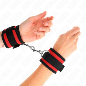 Handgelenkmanschetten – Schwarz – verstellbar – 18–35 cm × 6 cm