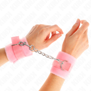 Plüsch-Handschellen – Rosa – 30 × 7 cm