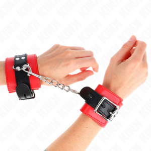Handgelenkmanschetten – Schwarz – verstellbar – 17–28 cm × 6 cm