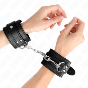 Handgelenkmanschetten – Schwarz – verstellbar – 20–23 cm × 5,5 cm