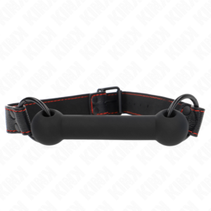 Halsband – aus Leder – Schwarz – verstellbar – 41–57 cm