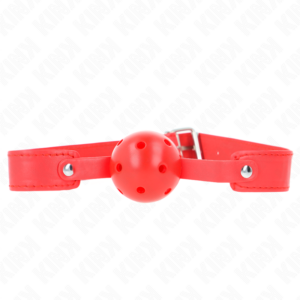 Ballknebel – atmungsaktiv – Rot – Ball Ø 4,5 cm