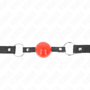 Ballknebel mit Schloss – Schwarz – Ball Ø 4 cm