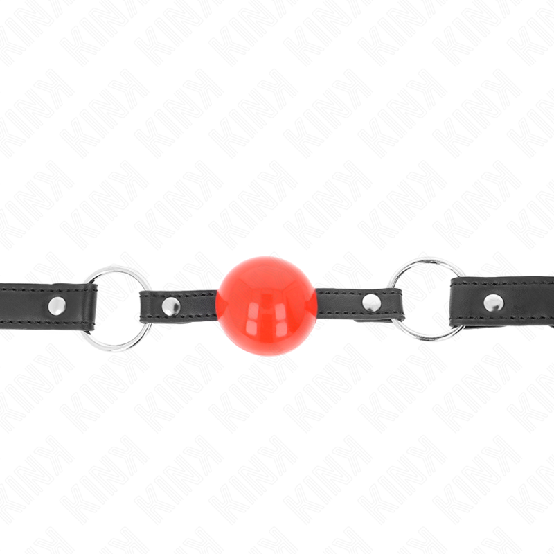 Ballknebel mit Schloss – Schwarz – Ball Ø 4 cm
