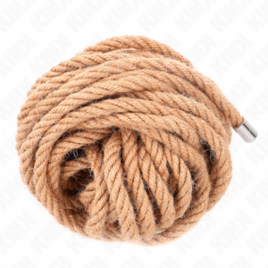 Hanf-Bondage-Seil mit Metallenden – 10 m
