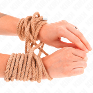 Hanf-Bondage-Seil mit Metallenden – 20 m