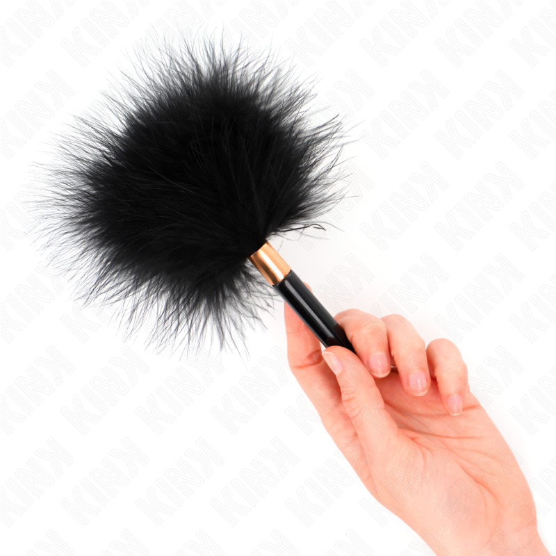 Federkitzler – Schwarz – 18 cm